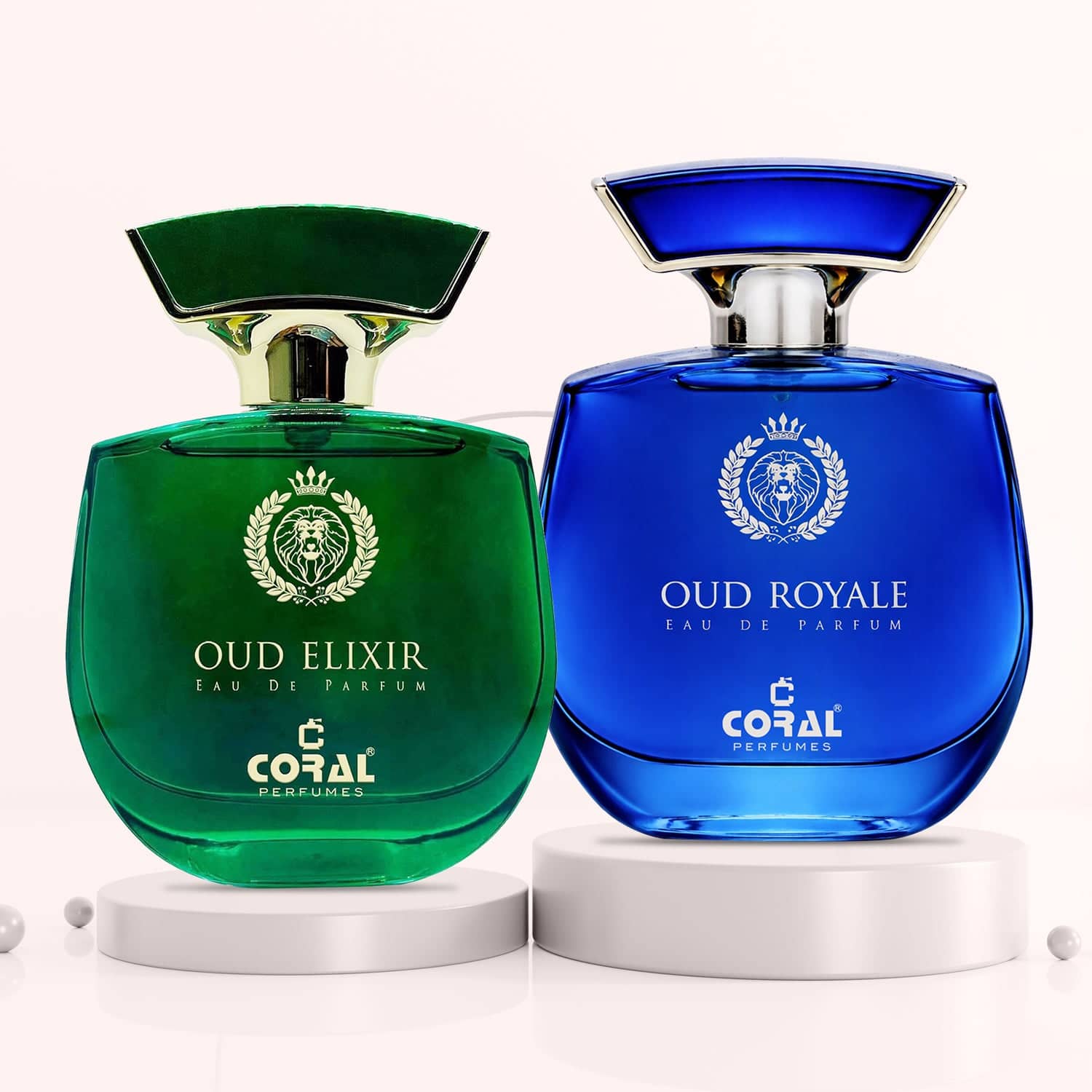Coral Oud Signature Collection – Oud Elixir + Oud Royale Perfume Combo (100ml Each) | Unisex Luxury Set