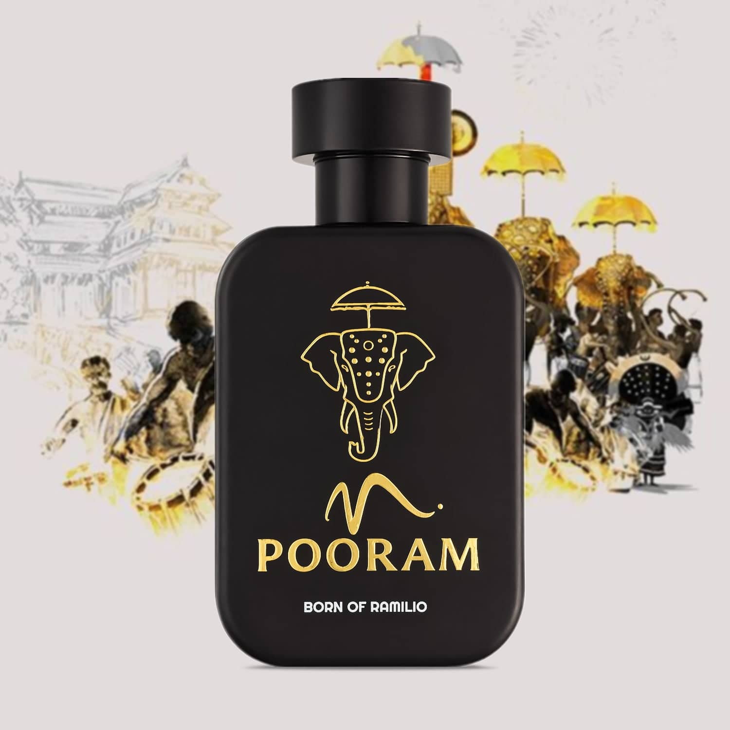 Pooram Extrait De Parfum – Bold Luxury Fragrance Inspired by Thrissur Pooram | By Ramilio