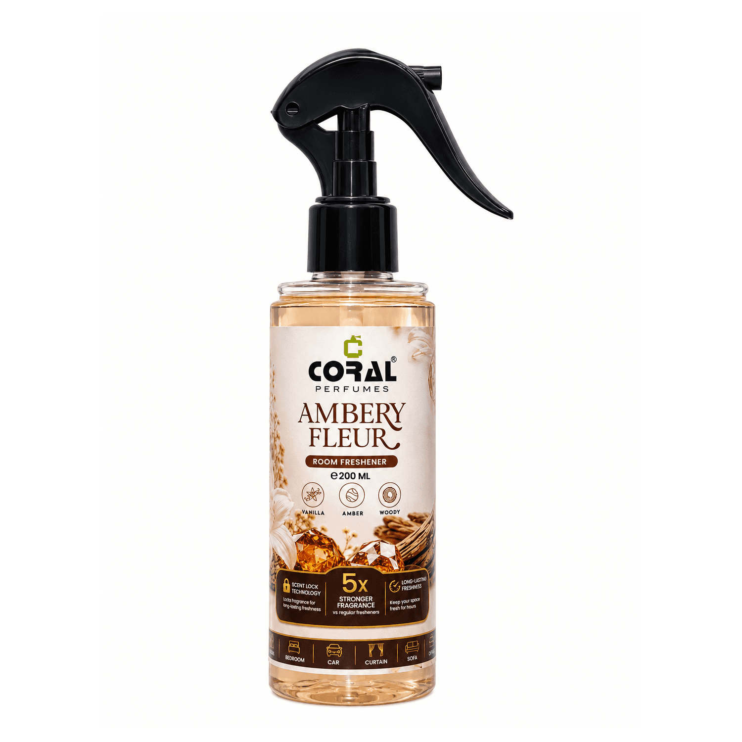 Coral Ambery Fleur Room Freshener Spray – 200ml