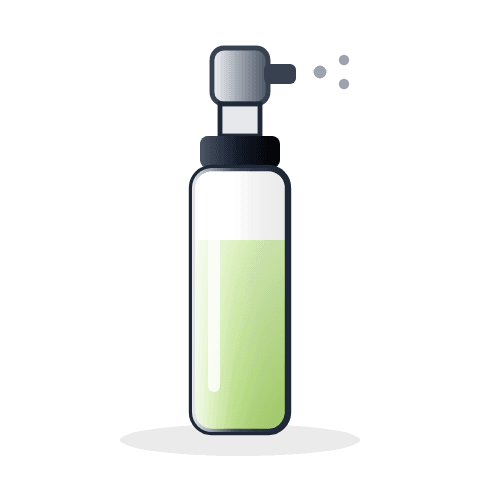 Travel spray bottle