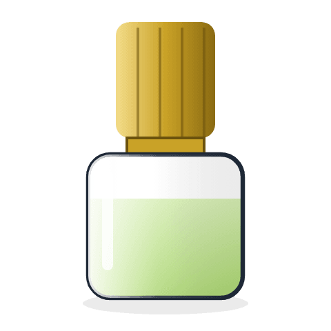 Gold cap bottle