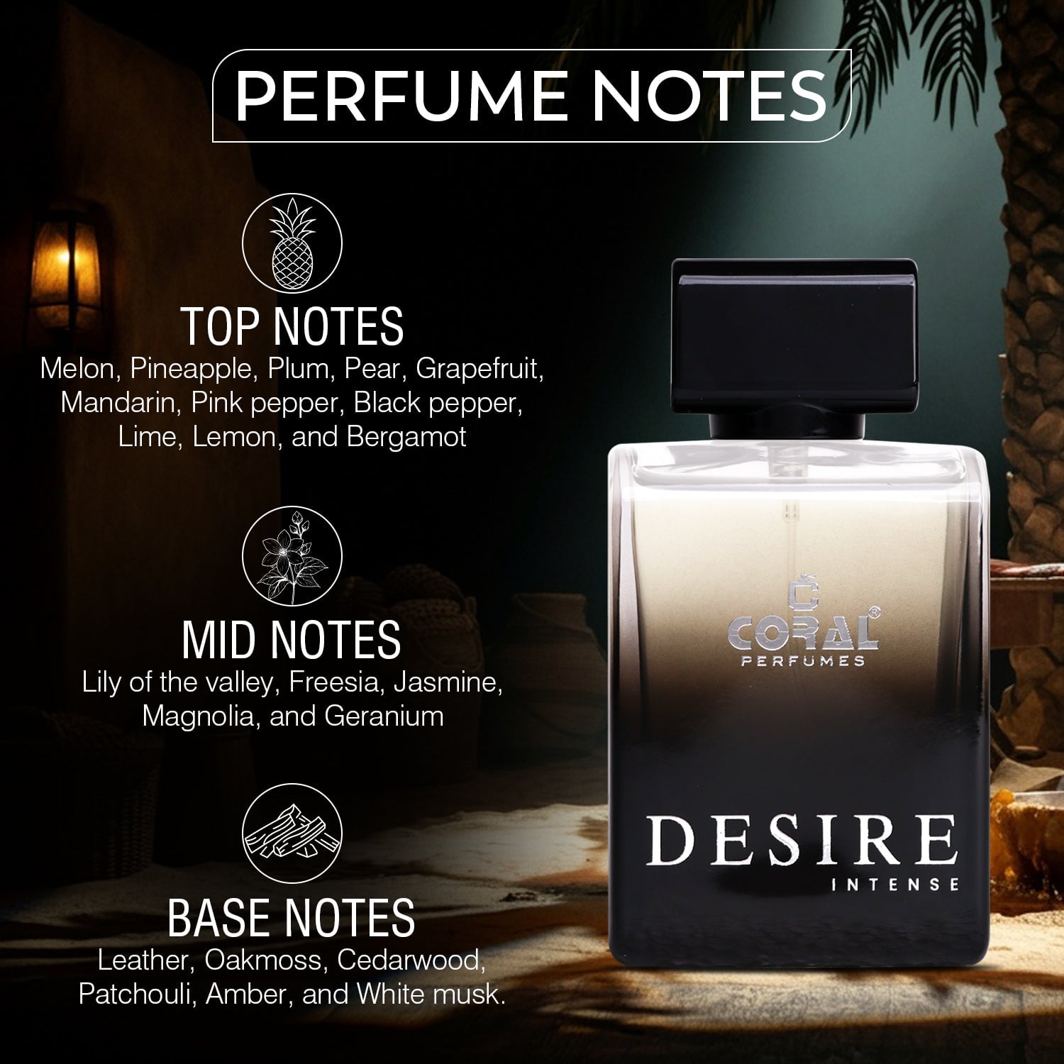Coral Desire Intense Eau de Parfum for Men – 100 ml