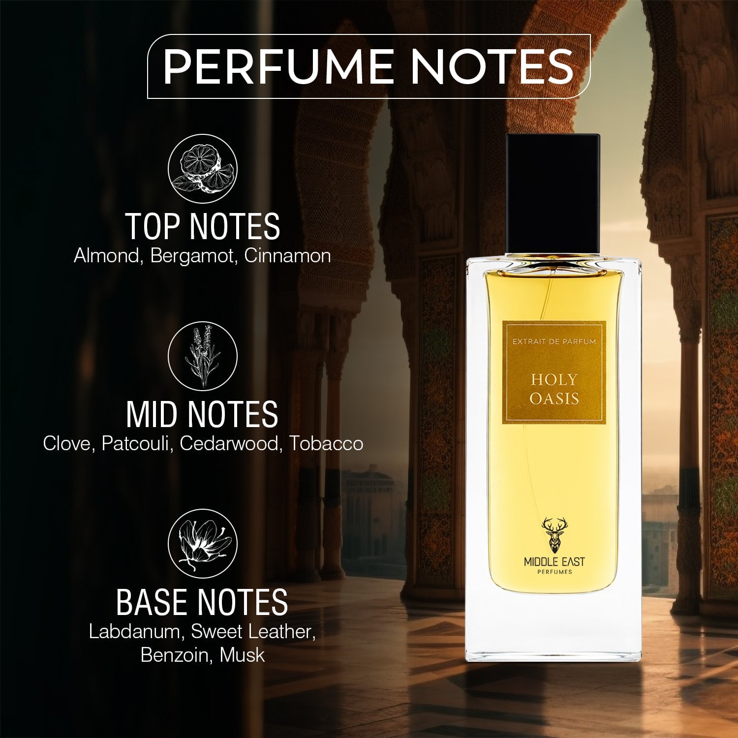 Middle East Holy Oasis Extrait De Parfum for Unisex – 80ml