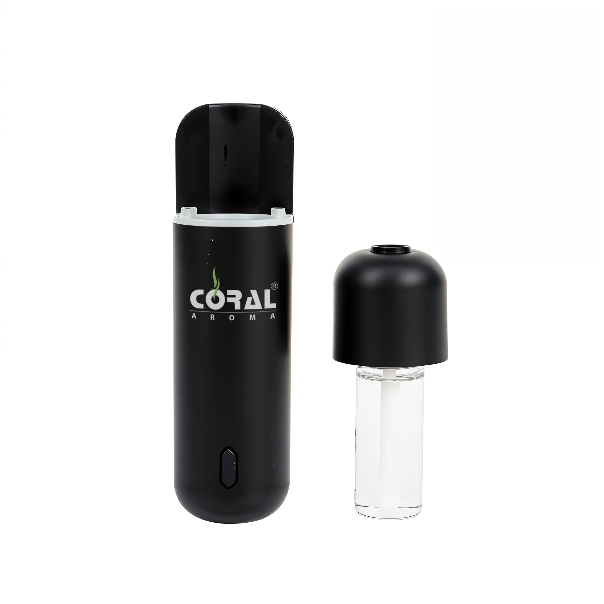 Mini Aroma Car Diffuser with 6 Scents - Black