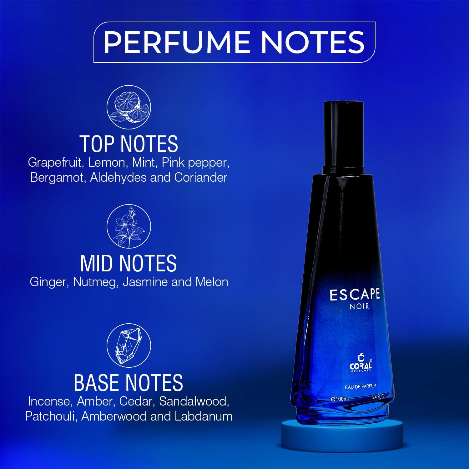 Coral Escape Duo Set for Him & Her – Noir & Pour Femme (100ml Each) | Premium Men’s & Women’s Eau de Parfum