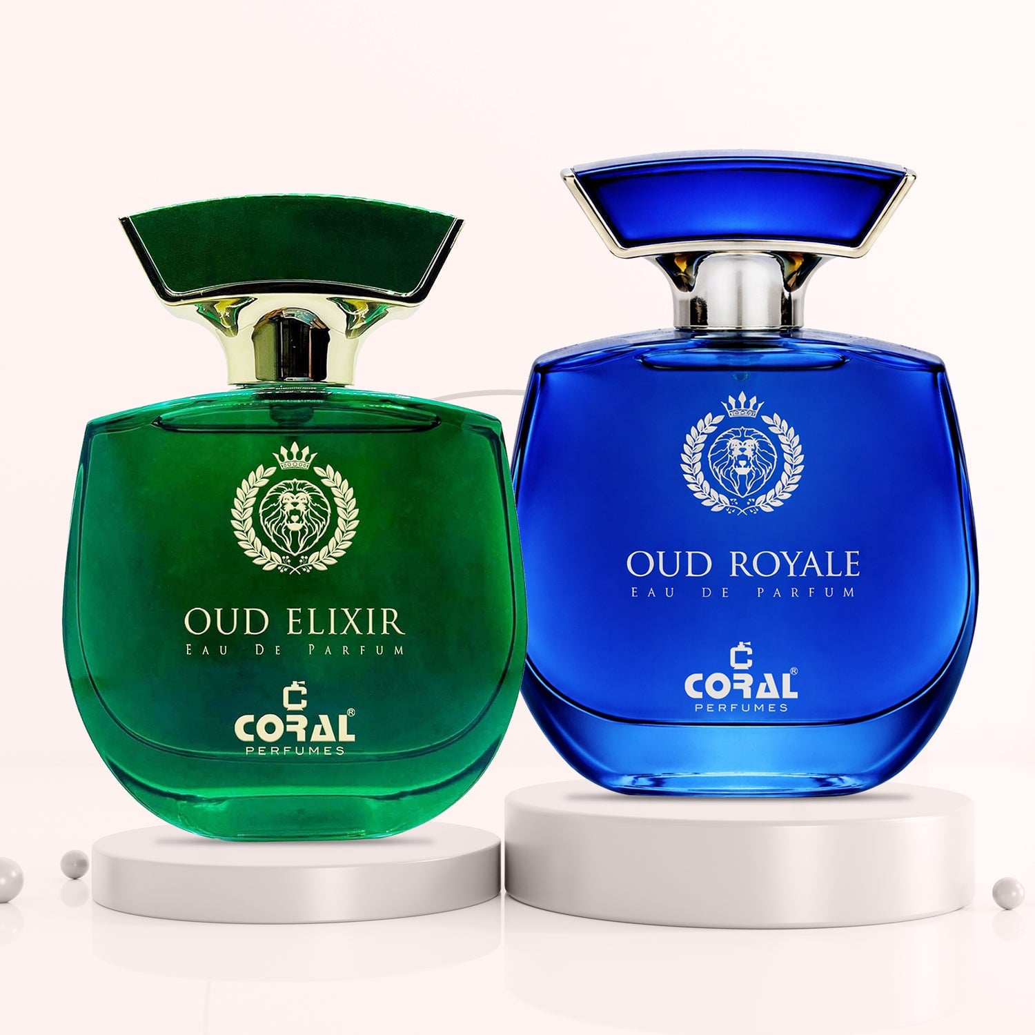 Coral Oud Signature Collection – Oud Elixir + Oud Royale Perfume Combo (100ml Each) | Unisex Luxury Set