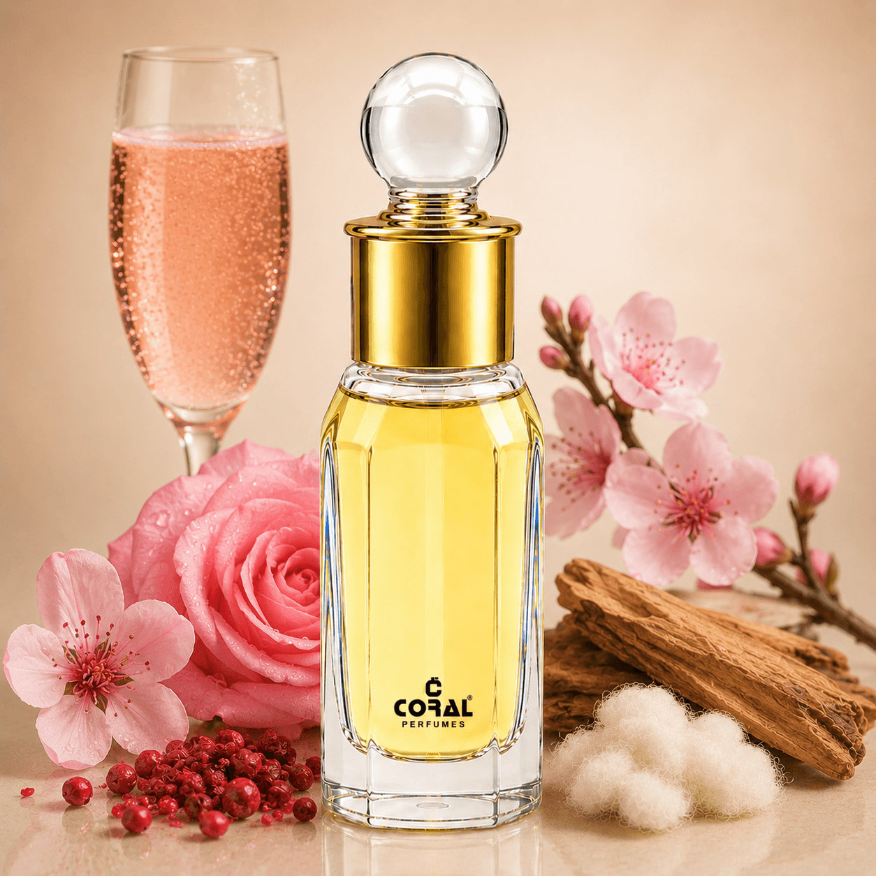 Rose Notte Perfume Oil For Women – Inspired by 212 VÌP Rosé