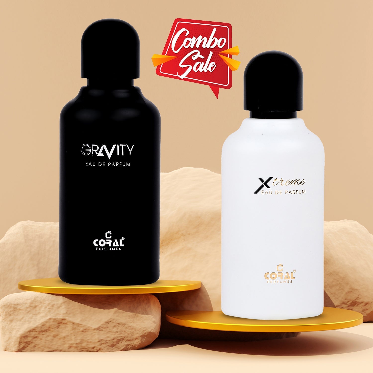 Coral Perfumes Duo Set – Gravity for Men & Xtreme for Women EDP (100ml Each)