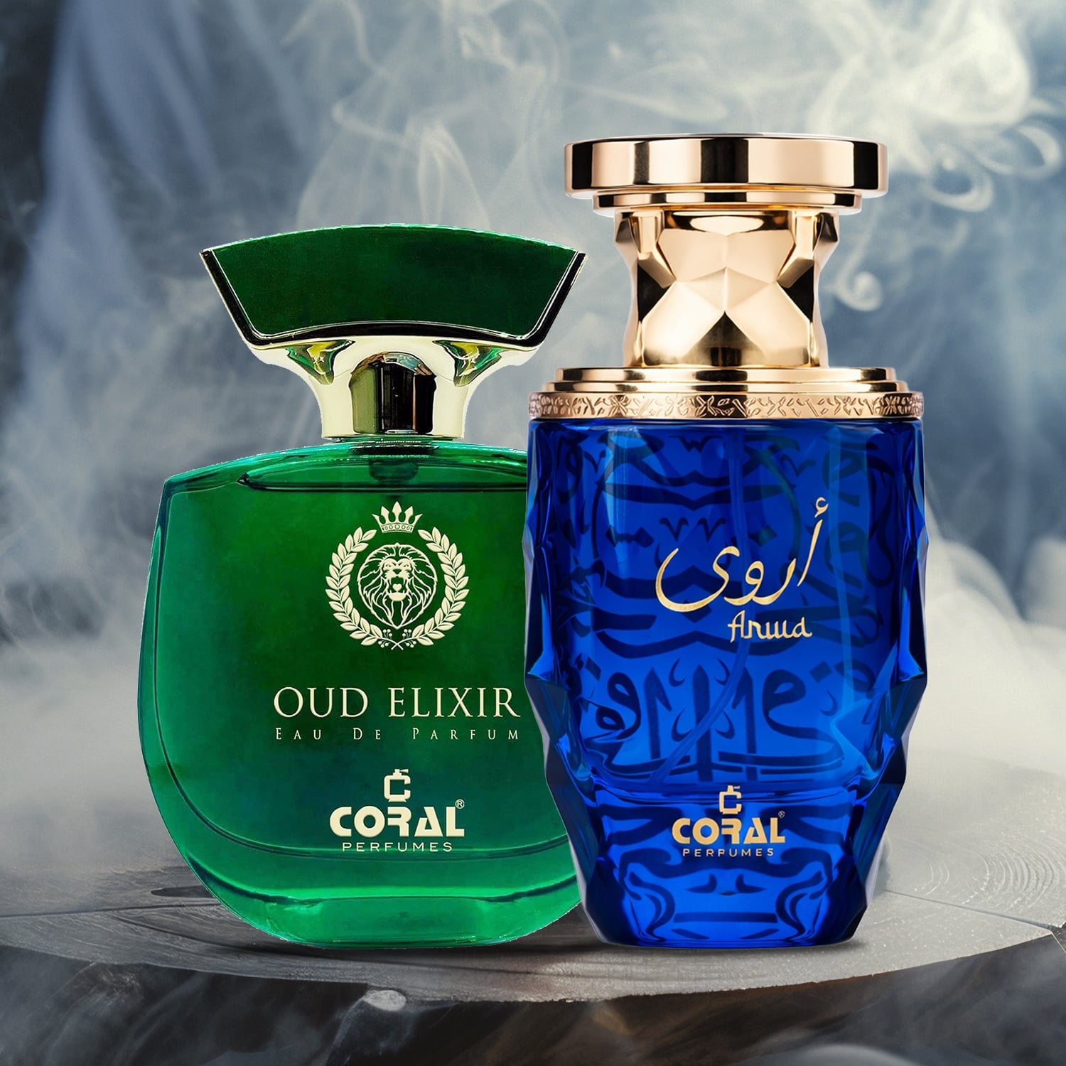 Coral Luxury Oud Duo – Arwa Extrait De Parfum & Oud Elixir EDP