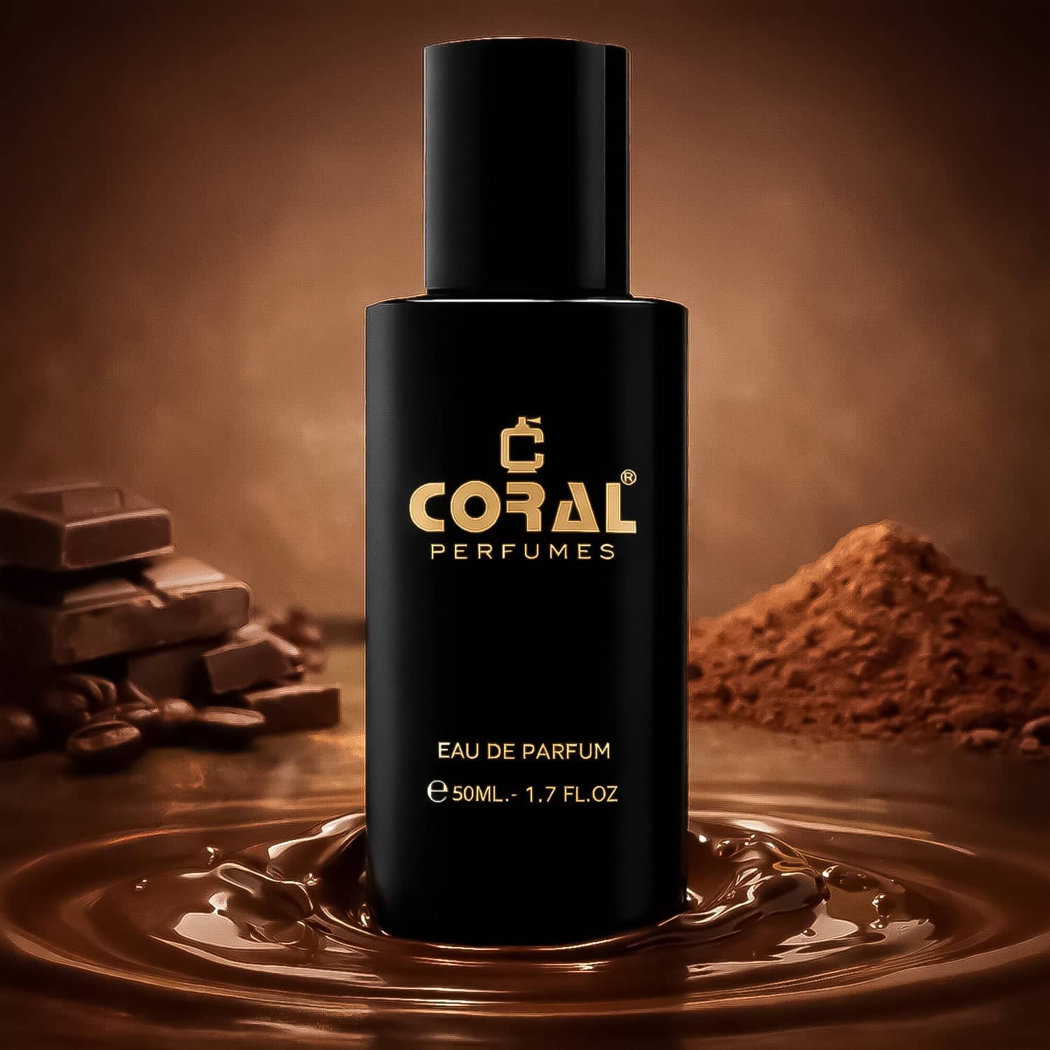 Chocolate Musk Perfume For Unisex – 50ml | Warm Sweet Cocoa & Vanilla Fragrance | Long-Lasting Gourmand Scent