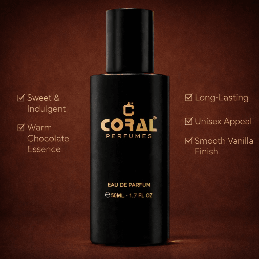 Chocolate Musk Perfume For Unisex – 50ml | Warm Sweet Cocoa & Vanilla Fragrance | Long-Lasting Gourmand Scent