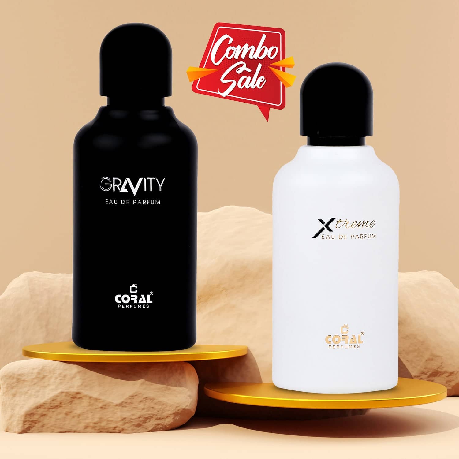 Coral Perfumes Duo Set – Gravity for Men & Xtreme for Women EDP (100ml Each)